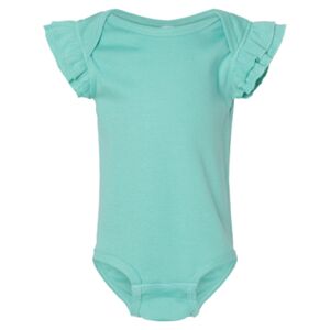 Infant Flutter Sleeve Baby Rib Bodysuit Thumbnail