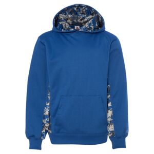Youth Digital Camo Colorblock Performance Fleece Hooded Sweatshirt Thumbnail