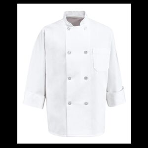 Eight Pearl Button Chef Coat - Tall Sizes Thumbnail