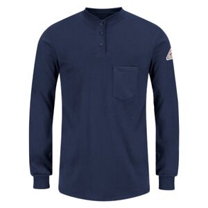 Women's Long Sleeve Tagless Henley Shirt Thumbnail