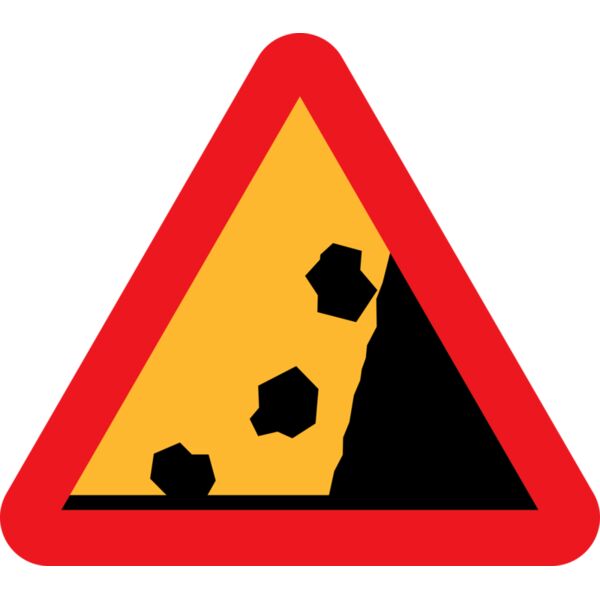 ryanlerch Falling Rocks from RHS roadsign Thumbnail