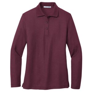 Ladies Long Sleeve Silk Touch™ Polo Thumbnail
