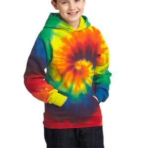 Youth Essential Tie Dye Pullover Hooded Sweatshirt Thumbnail