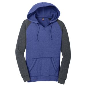 Juniors Lightweight Fleece Raglan Hoodie Thumbnail
