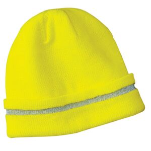 Enhanced Visibility Beanie with Reflective Stripe Thumbnail