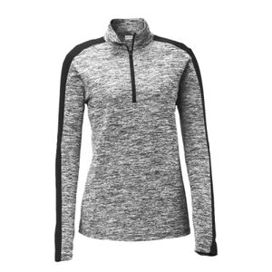 Ladies PosiCharge ® Electric Heather Colorblock 1/4 Zip Pullover - Winona Wrestling Thumbnail